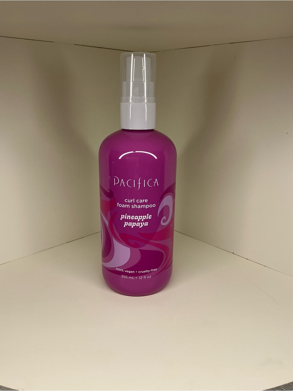 Pacifica Curl Care Foam Shampoo - Bright Magenta Bottle